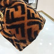 Fortok Fendi Mon Tresor Small Bucket Bag Black & Brown 11.5x10x18cm - 3
