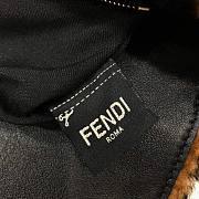 Fortok Fendi Iconic Baguette Medium Handbag Brown & Black 28x6x16cm - 2