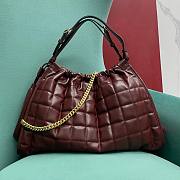 Fortok Gucci Deco Medium Tote Bag Burgundy 746210 43x8x28cm - 5
