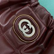 Fortok Gucci Deco Medium Tote Bag Burgundy 746210 43x8x28cm - 3