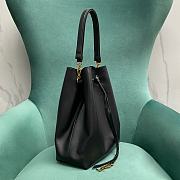 Fortok Saint Laurent Paris VII Pochon in Black Lambskin 804302 24x12x30cm - 3