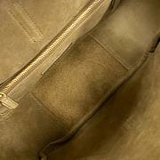 Fortok Saint Laurent LE5A7 Supple Bag in Suede Barley Green 713938 22x9.5x21.5cm - 6