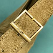 Fortok Saint Laurent LE5A7 Supple Bag in Suede Barley Green 713938 22x9.5x21.5cm - 3