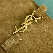Fortok Saint Laurent LE5A7 Supple Bag in Suede Barley Green 713938 22x9.5x21.5cm - 2