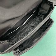 Fortok Saint Laurent Niki Nylon Fabric Bag Black 757146 32x10x23cm - 4
