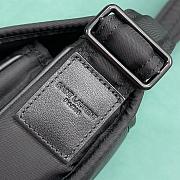 Fortok Saint Laurent Niki Nylon Fabric Bag Black 757146 32x10x23cm - 2