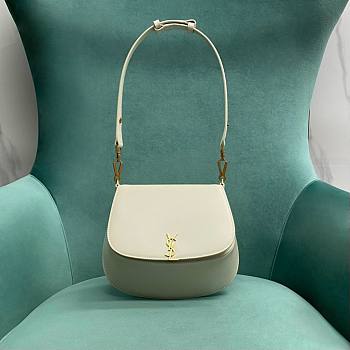Fortok Saint Laurent Voltaire Top Handle Bag White 800846 20x7x17cm