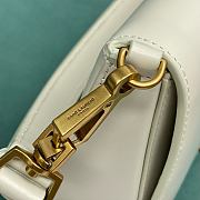 Fortok Saint Laurent Voltaire Top Handle Bag White 800846 20x7x17cm - 2