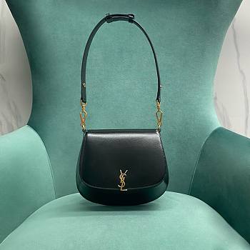 Fortok Saint Laurent Voltaire Top Handle Bag Black 800846 20x7x17cm