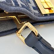 Fortok Peekaboo ISeeU Dark Blue FF Chenille Bag 8670 27x11x20cm - 2