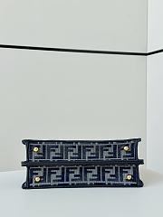 Fortok Peekaboo ISeeU Dark Blue FF Chenille Bag 8670 27x11x20cm - 6