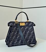 Fortok Peekaboo ISeeU Dark Blue FF Chenille Bag 8670 27x11x20cm - 1