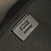 Fortok Fendi Origami Dark Blue FF Chenille Bag 8626BGs 15x15x19cm - 3