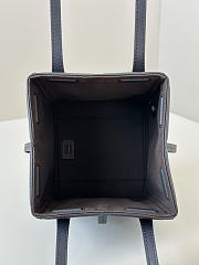 Fortok Fendi Origami Dark Blue FF Chenille Bag 8626BGs 15x15x19cm - 2