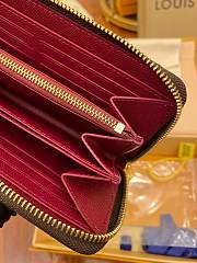 Louis Vuitton Zipper Wallet Monogram Fuchisa M41895 19x10cm - 4
