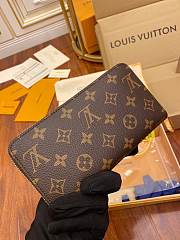 Louis Vuitton Zipper Wallet Monogram Fuchisa M41895 19x10cm - 2