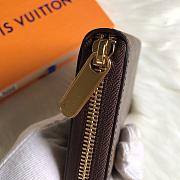 Fortok Louis Vuitton Zipper Wallet Monogram Brown M42616 19x10cm - 6