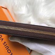 Fortok Louis Vuitton Zipper Wallet Monogram Brown M42616 19x10cm - 4