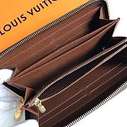 Fortok Louis Vuitton Zipper Wallet Monogram Brown M42616 19x10cm - 3