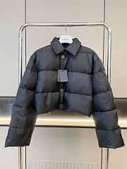Fortok Louis Vuitton Cropped Monogram Puffer Jacket Black - 1