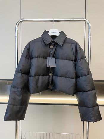Fortok Louis Vuitton Cropped Monogram Puffer Jacket Black