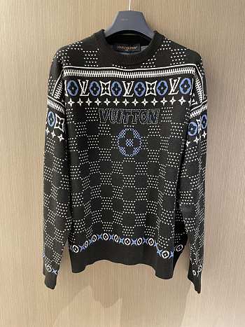Fortok Louis Vuitton Jacquard Wool Pullover 