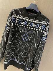 Fortok Louis Vuitton Jacquard Wool Pullover  - 4