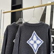Fortok Louis Vuitton Chunky Wool Blend Pullover Black - 5