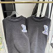 Fortok Louis Vuitton Chunky Wool Blend Pullover Black - 4