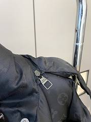 Fortok Louis Vuitton Jacquard Hooded Down Jacket Black - 2