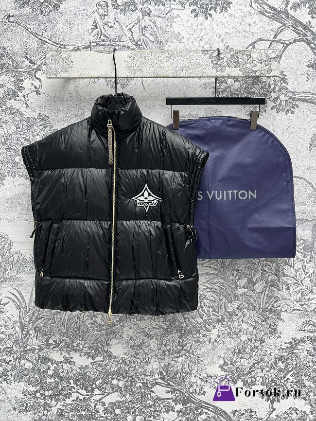 Fortok Louis Vuitton Drawstring Detail Technical Puffer Gilet  - 1