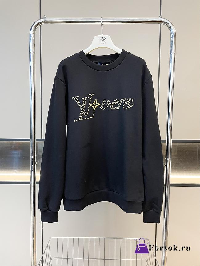 Fortok Louis Vuitton Rivet Pearl Sweater Black - 1