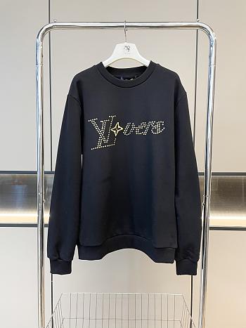 Fortok Louis Vuitton Rivet Pearl Sweater Black