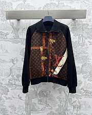 Fortok Louis Vuitton Trunk Zip-Up Jacket Black - 1