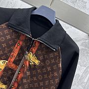Fortok Louis Vuitton Trunk Zip-Up Jacket Black - 2