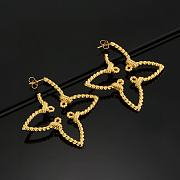 Fortok Louis Vuitton Four-leaf Clover Hollow Twist Earrings - 4