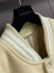 Fortok Louis Vuitton Signature Patch Varsity Jacket Yellow - 4
