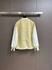 Fortok Louis Vuitton Signature Patch Varsity Jacket Yellow - 3