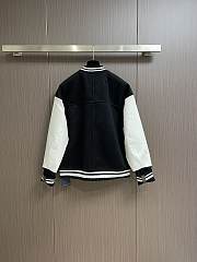 Fortok Louis Vuitton Signature Patch Varsity Jacket Black - 3