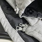 Fortok Louis Vuitton Monogram Laminated Down Hooded Jacket Grey - 3