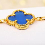 Fortok Van Cleef & Arpels Blue Diamond Five-Flower Bracelet - 4