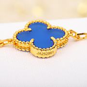 Fortok Van Cleef & Arpels Blue Diamond Five-Flower Bracelet - 5