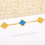 Fortok Van Cleef & Arpels Blue Diamond Five-Flower Bracelet - 3