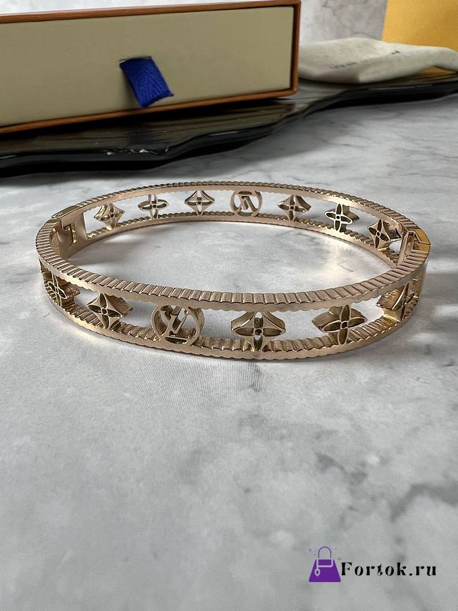 Fortok Louis Vuitton Bangle Bracelet Rose Gold  - 1
