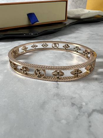 Fortok Louis Vuitton Bangle Bracelet Rose Gold 