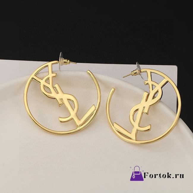 Fortok Saint Laurent Hoop Earrings - 1
