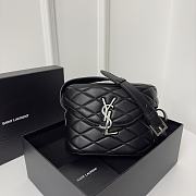 Fortok Saint Laurent June Box Bag Filver Buckle 19x15x8cm - 1