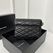 Fortok Saint Laurent June Box Bag Filver Buckle 19x15x8cm - 4