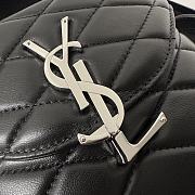 Fortok Saint Laurent June Box Bag Filver Buckle 19x15x8cm - 2