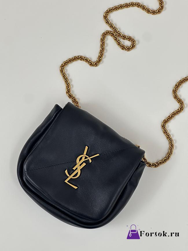Fortok Saint Laurent Jamie4.3 Super Mini Chain Bag Black 14x4x14cm - 1